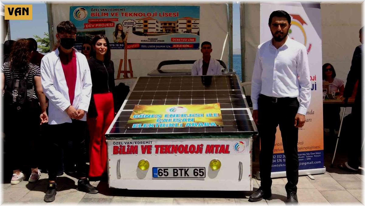 Van'da lise öğrencileri güneş enerjisiyle çalışan araç üretti
