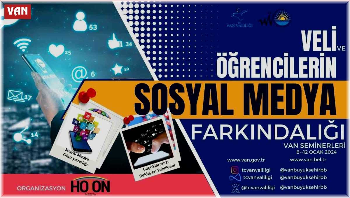 Van'da öğrenciler için 'Sosyal Medya Farkındalık Semineri' düzenlenecek