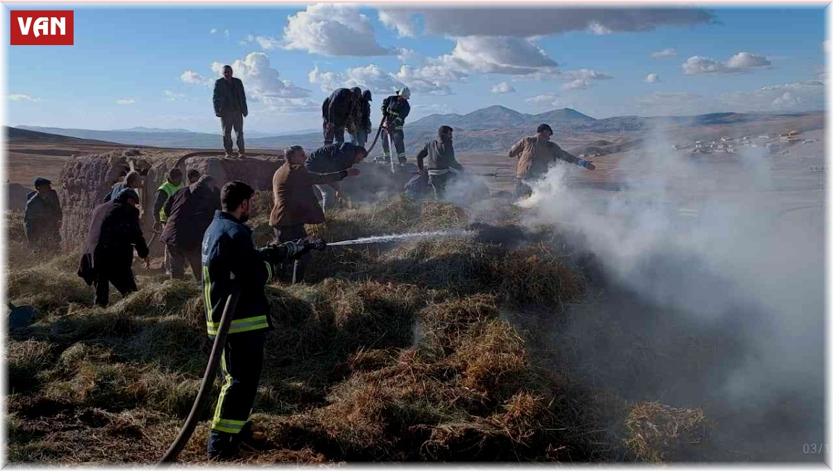Van'da ot yangını