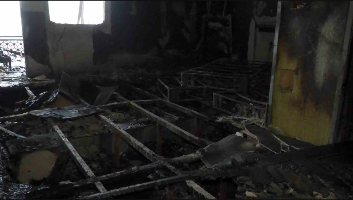 Van'da otel restoranındaki yangının boyutu gün ağarınca ortaya çıktı