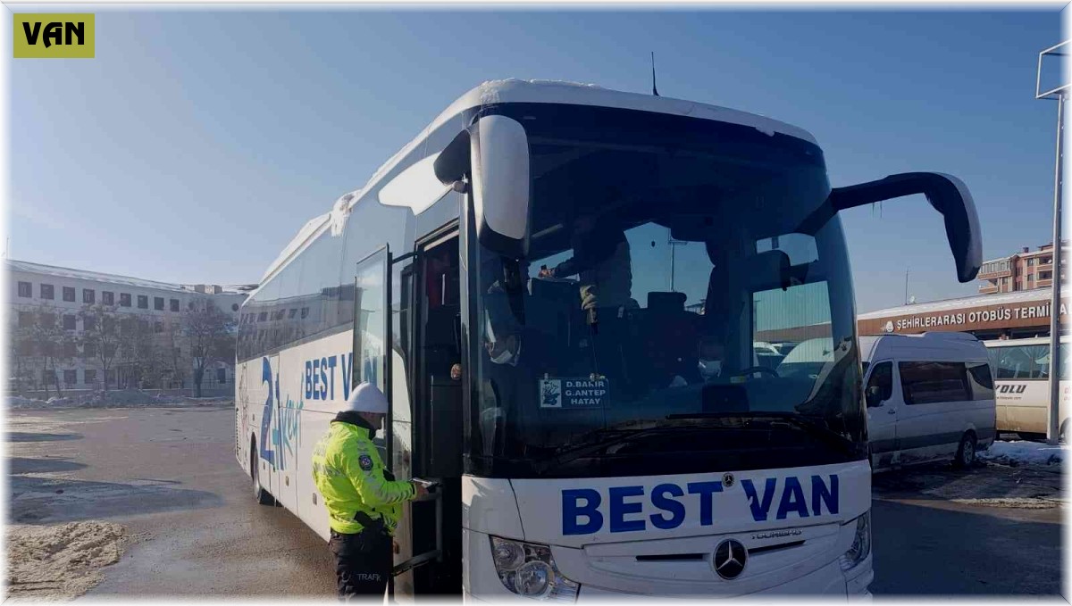 Van'da otobüslere yönelik denetim yapıldı