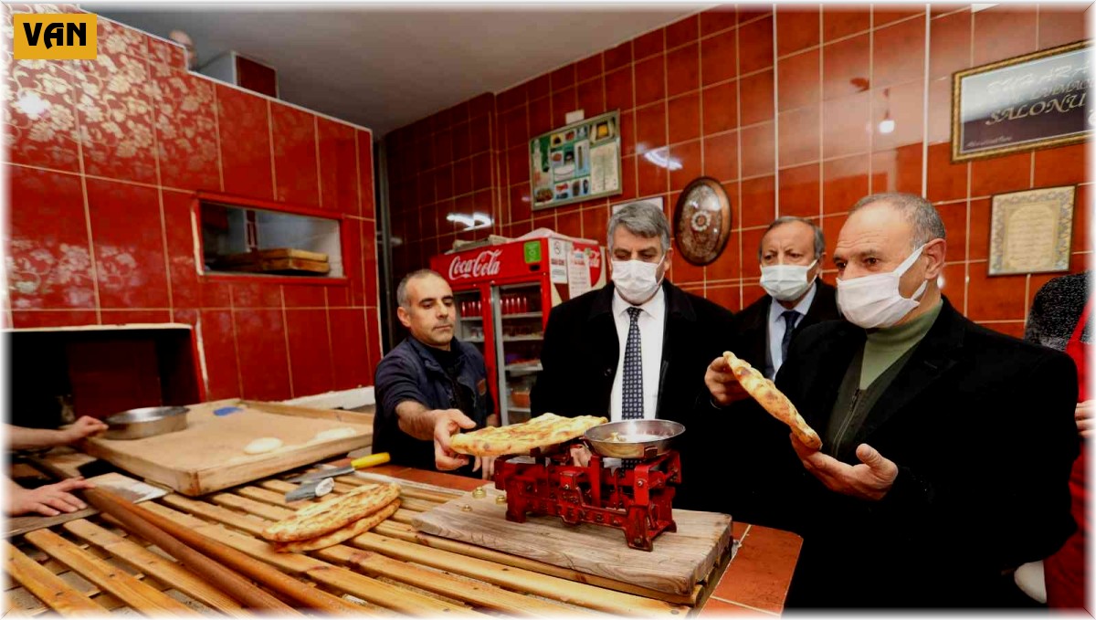 Van'da pide salonları denetlendi