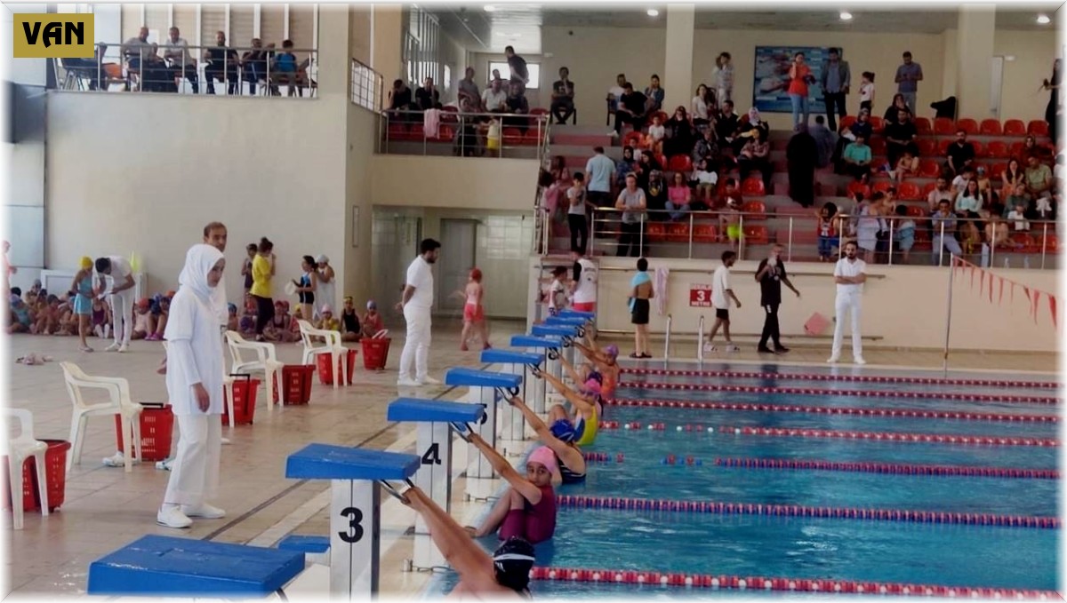 Van'da tecrübesizler yüzme yarışmaları sona erdi