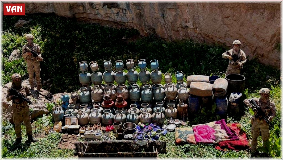 Van'da terör operasyonu: 6 kilo amonyum nitrat ve 102 tüp ele geçirildi