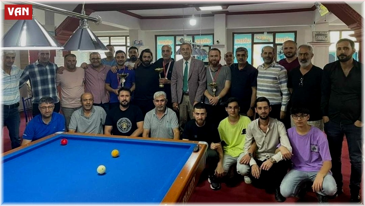 Van'da "Üç Bant Bilardo İl Birinciliği" turnuvası