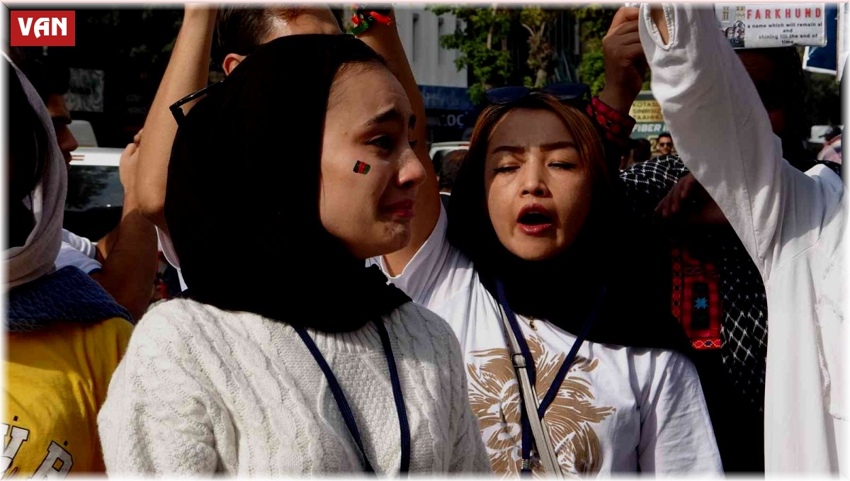 Van'da yaşayan Afganlılar Hazara soykırımın durdurulmasını istedi