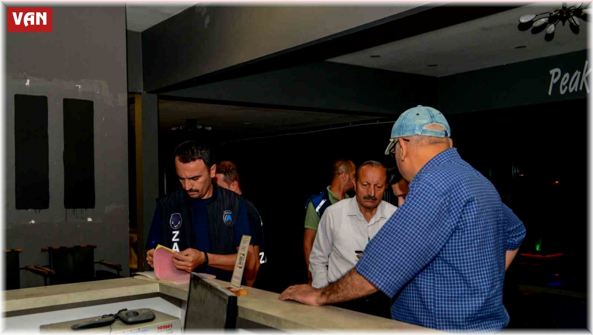 Van'daki eğlence mekânları denetlendi