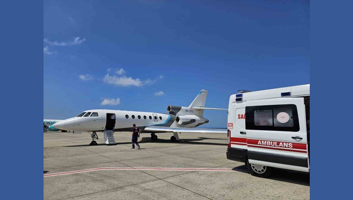 Van'dan iki bebek uçak ambulansla sevk edildi