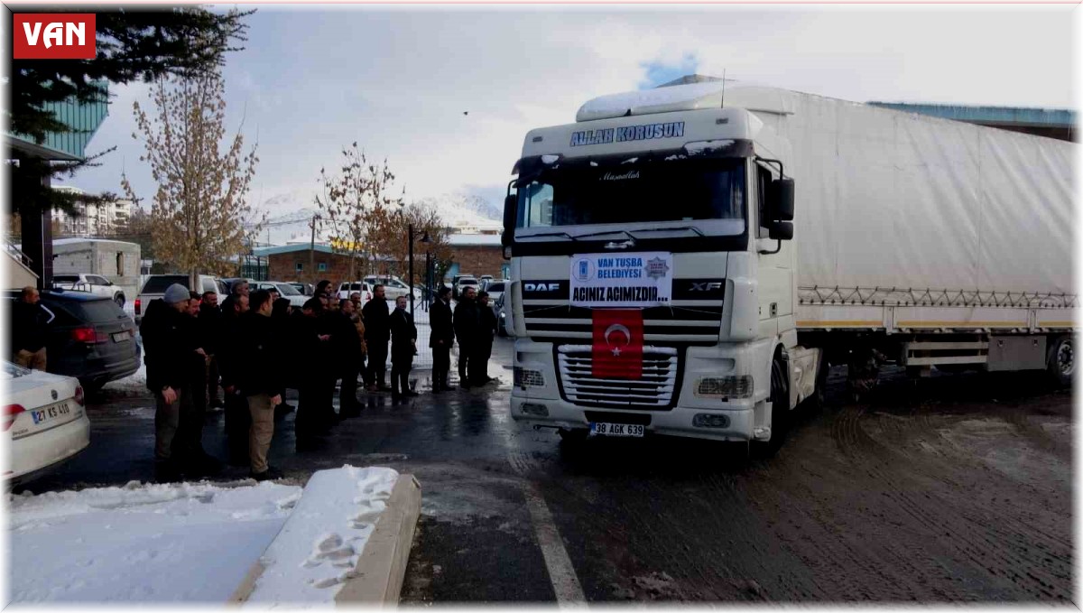 Van'dan yeni yardım tırları deprem bölgesine gönderildi