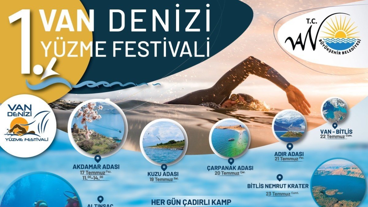 Van Denizi Yüzme Festivali hazırlığı