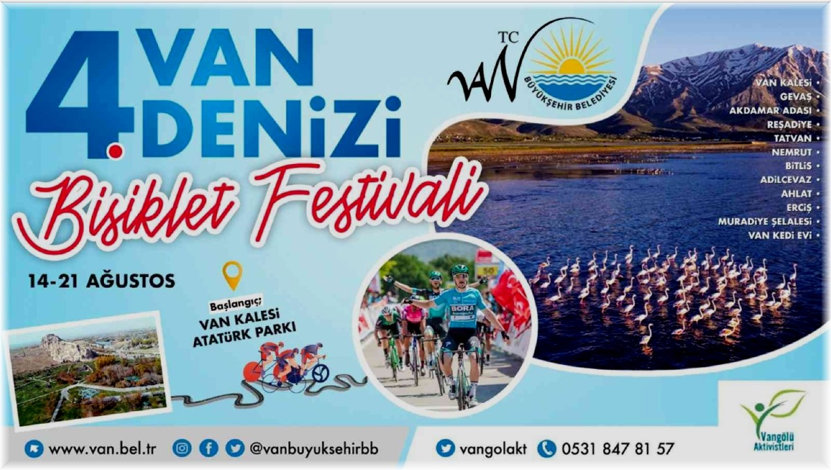Van Gölü için 500 kilometre pedal çevirecekler