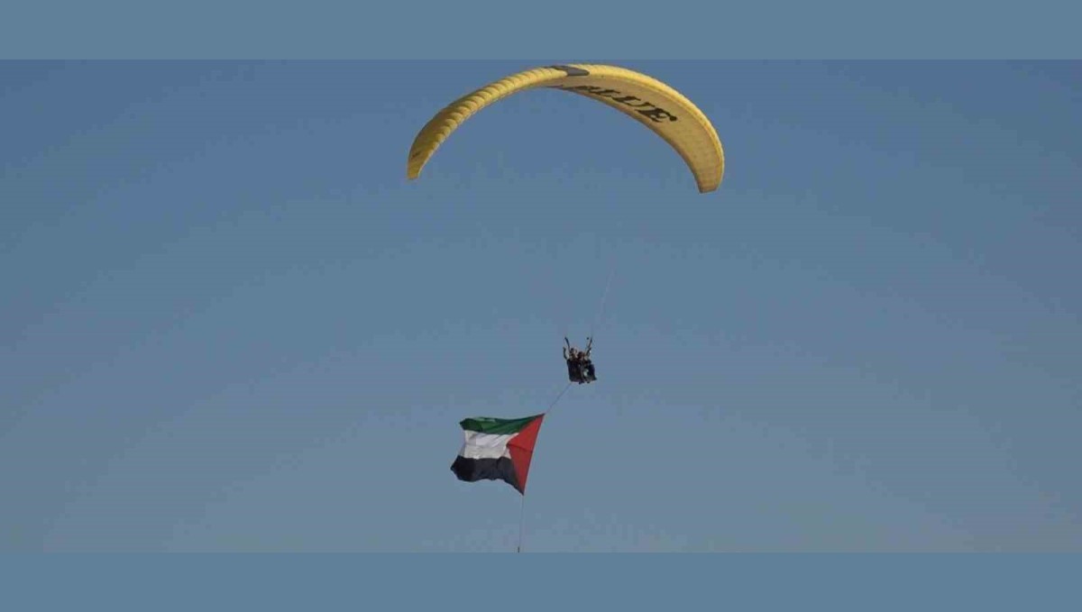 Van Gölü semalarında Filistin bayrağı açtılar