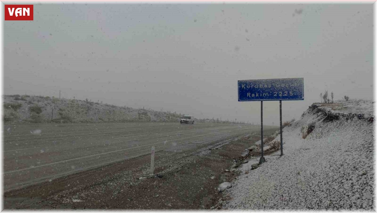 Van'ın yüksek kesimlerinde kar yağışı ve sis etkili oldu