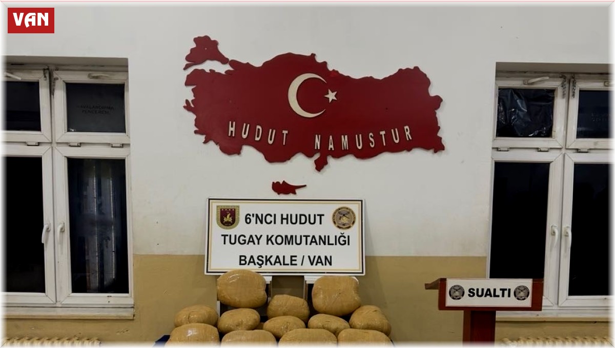 Van-İran sınırında 100 kilo toz esrar ele geçirildi