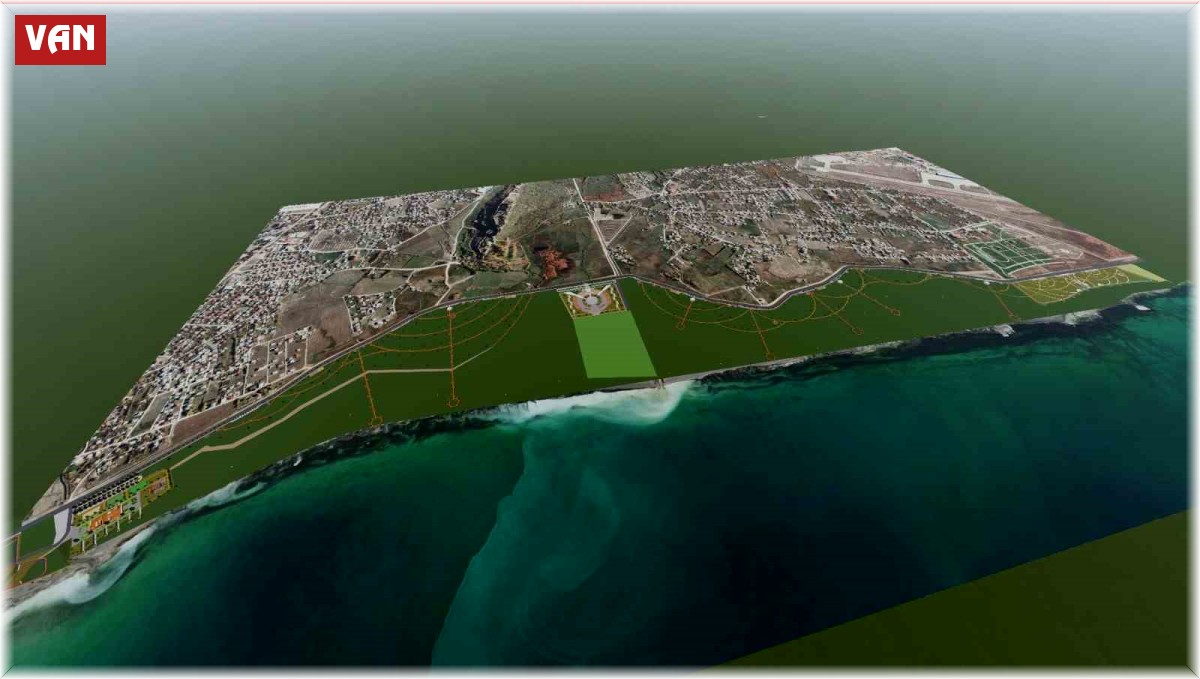 Van sahil yoluna devasa park yapılıyor