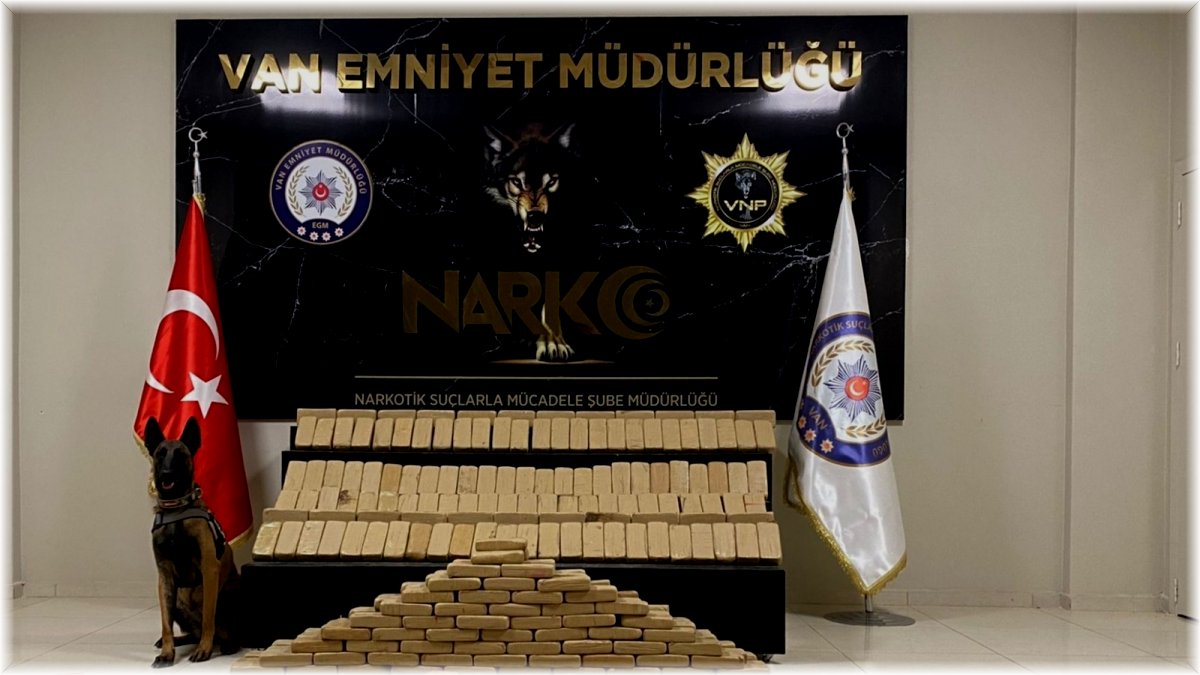 Van’da 217 kilo 500 gram eroin hassas burun Irmak’a takıldı