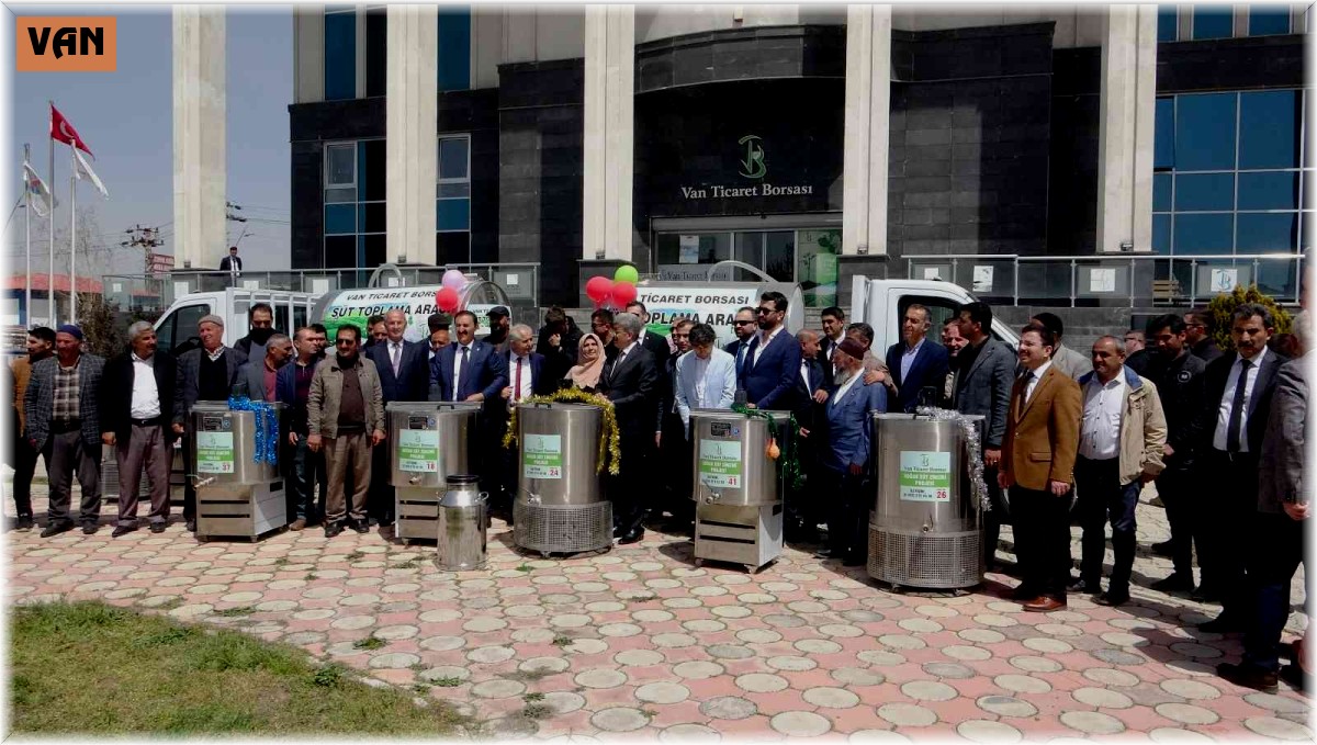 VANTB'de süt tankı teslim töreni