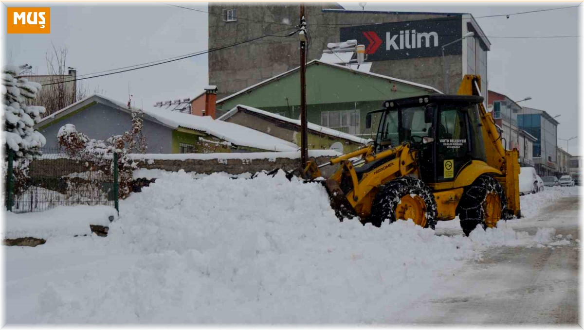 Varto'da kar temizleme çalışması