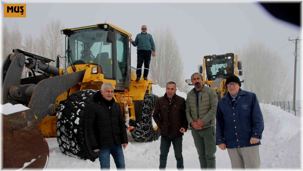Varto'da karla mücadele çalışması