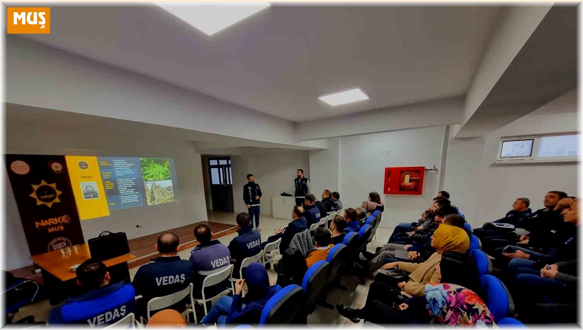 VEDAŞ çalışanlarına uyuşturucuyla mücadele eğitimi verildi