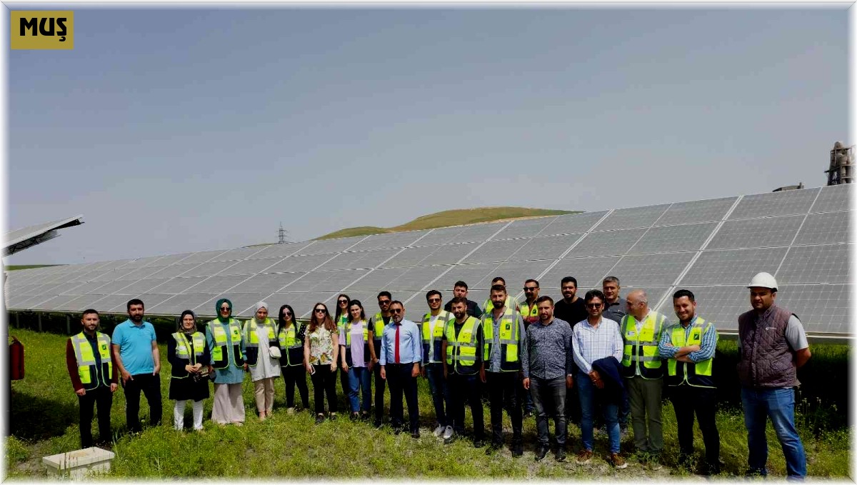 VEDAŞ Muş İl Müdürlüğünden GES santraline teknik gezi