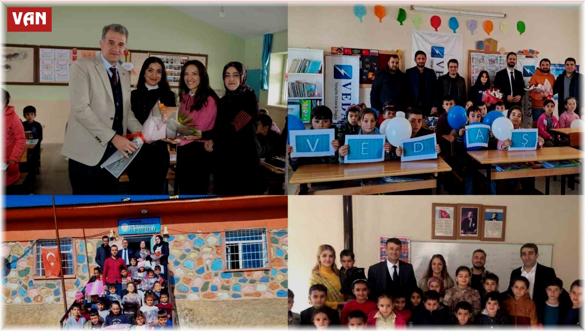 VEDAŞ'tan köy okullarına öğretmenler günü ziyareti