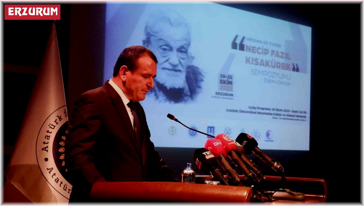 Vefatının 40. yılında Necip Fazıl Kısakürek Erzurum'da anıldı