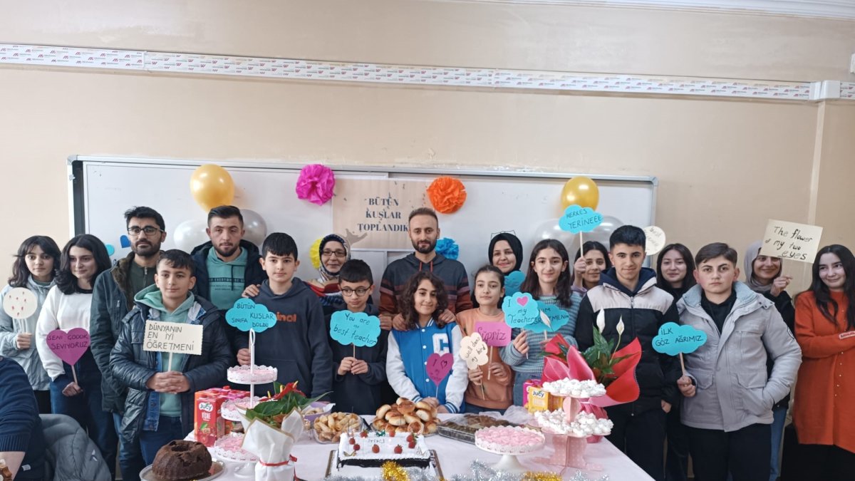 Velilerden öğretmenlere anlamlı sürpriz