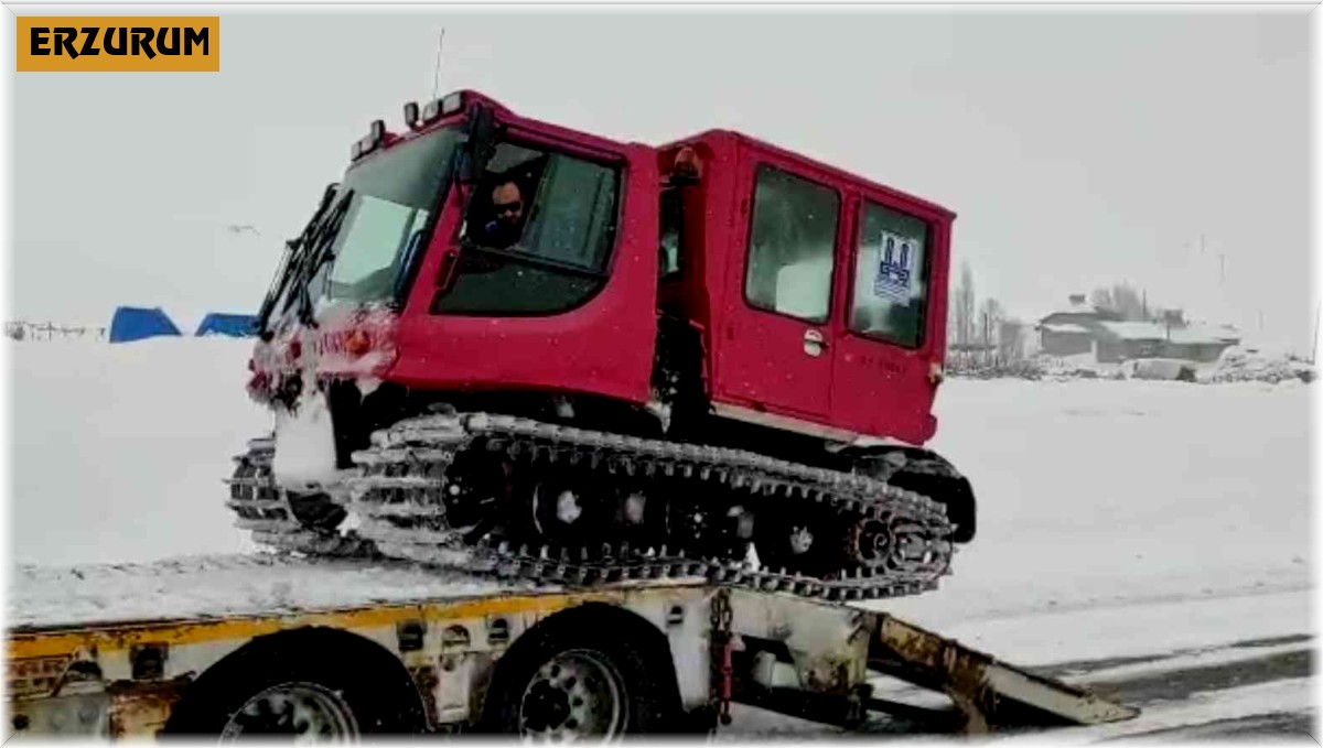 Veteriner hekimler hasta hayvanlar için karlı yolları aştı