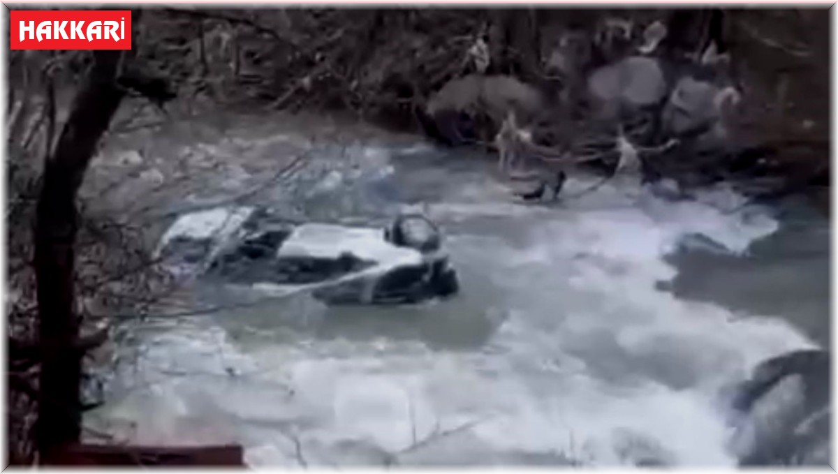 Virajı alamayan otomobil çaya uçtu: 1 ölü, 1 yaralı