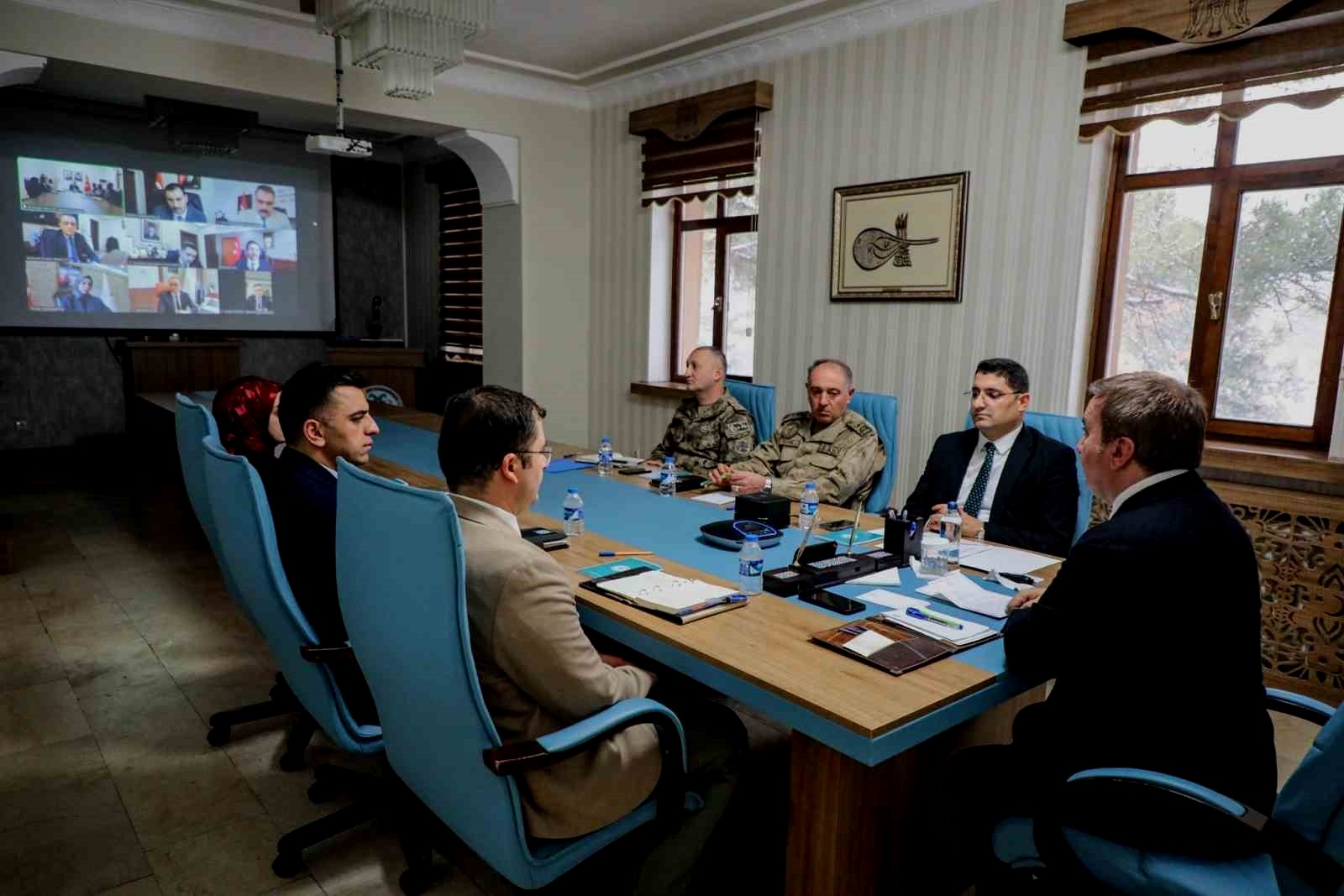 VKS üzerinden toplantı düzenlendi