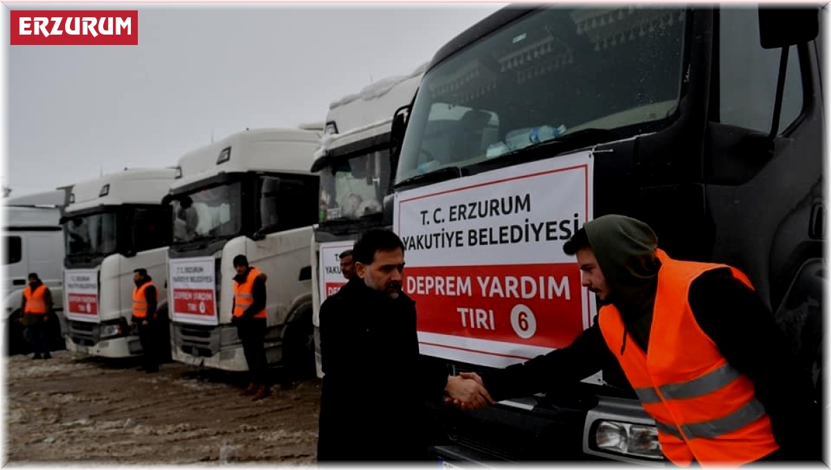 Yakutiye Belediyesi'nden depremzedelere yardım eli
