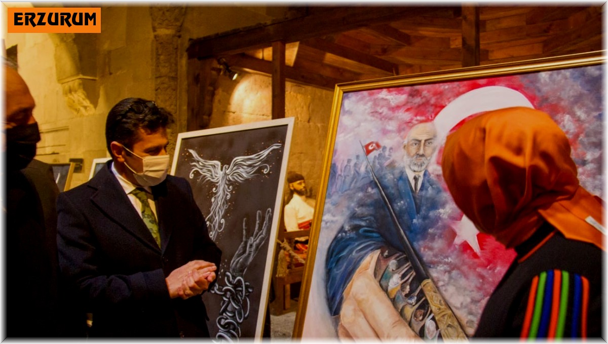 Yakutiye Güzel Sanatlar Lisesinden "Âkif" temalı resim sergisi