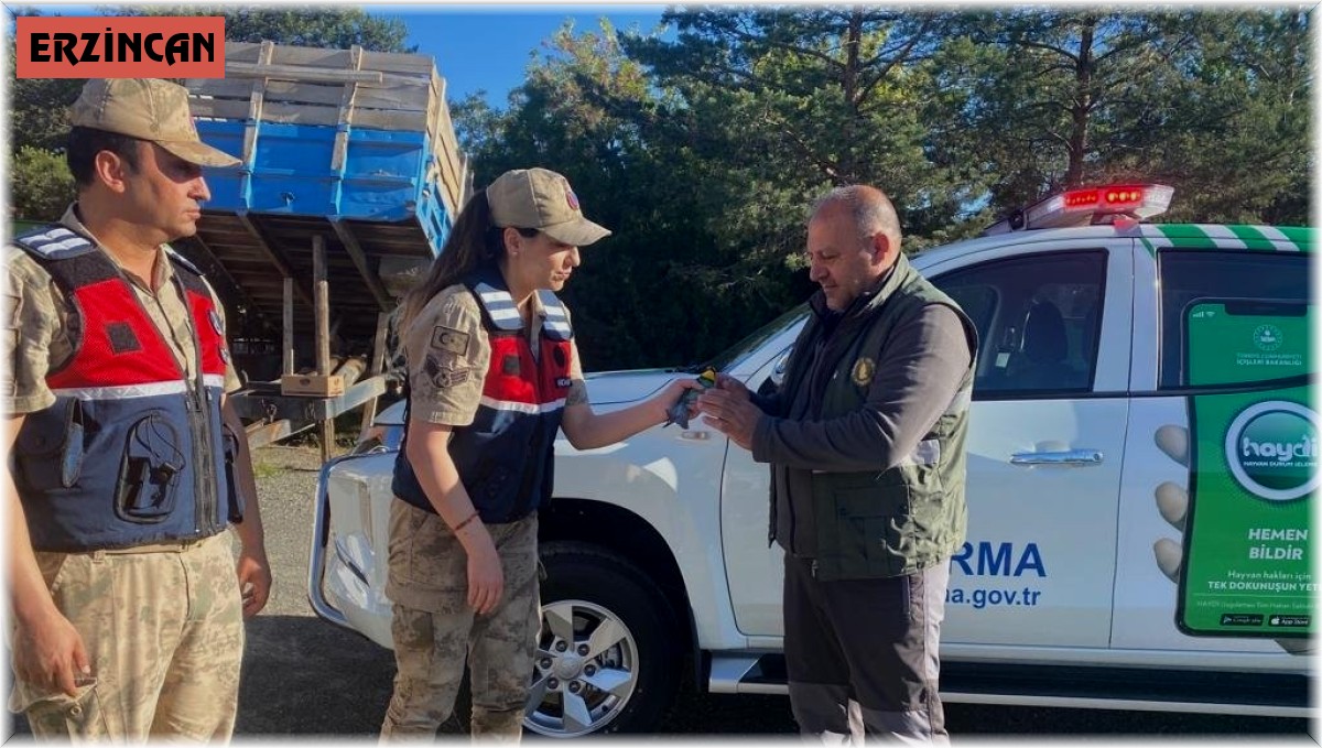 Yaralı su kuşuna jandarmadan şefkat eli