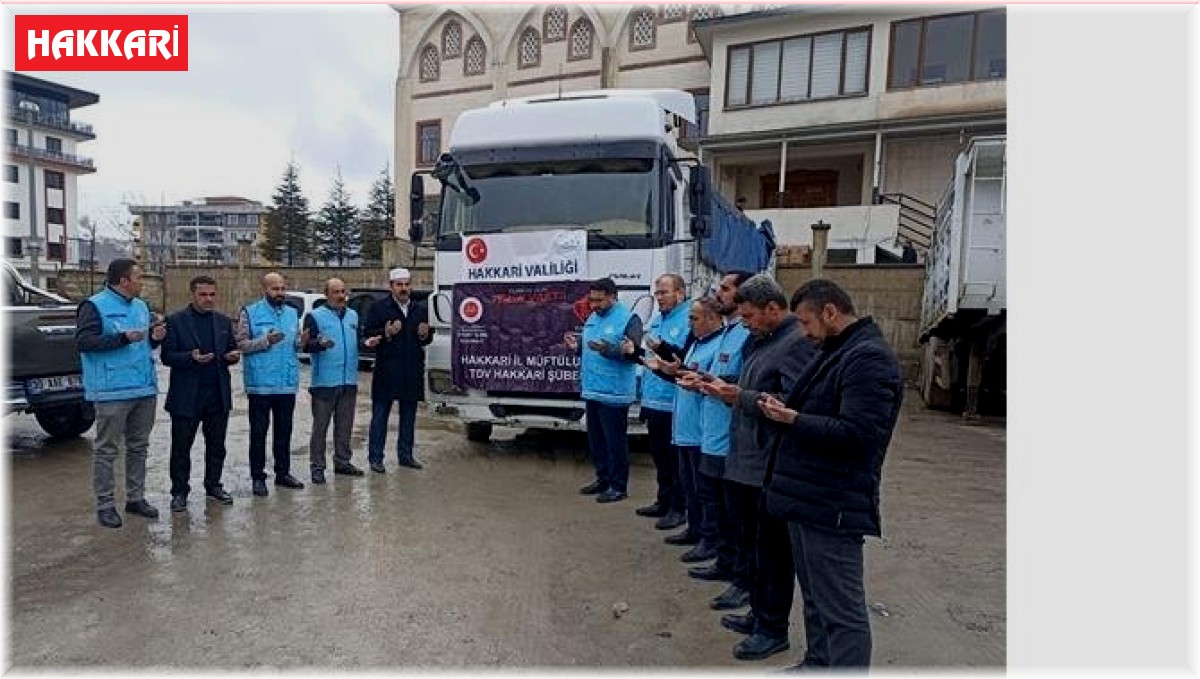 Yardım tırı deprem bölgesine uğurlandı