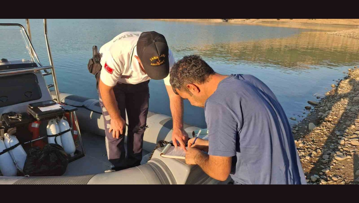 Yasak ağ ile balık tutan şahsa ceza