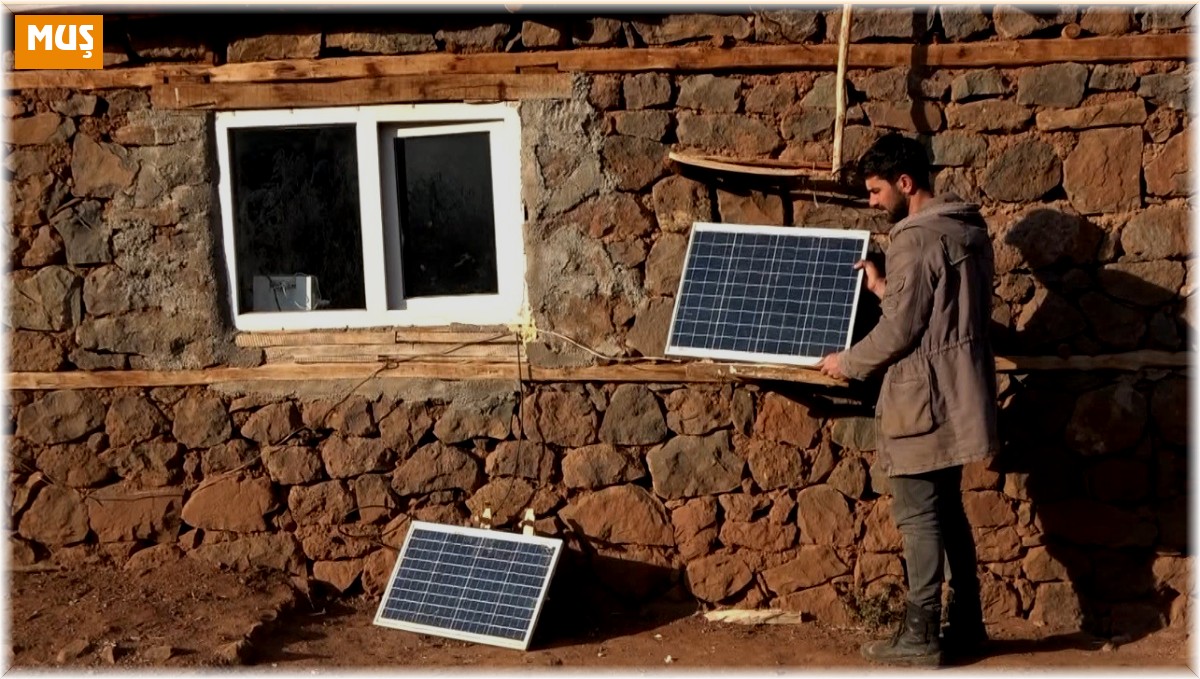 Yaylada güneş enerjisiyle aydınlanıyorlar