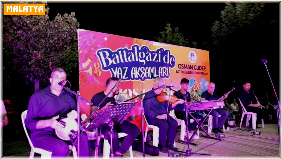 Yaz akşamları Battalgazi Belediyesi ile renkleniyor