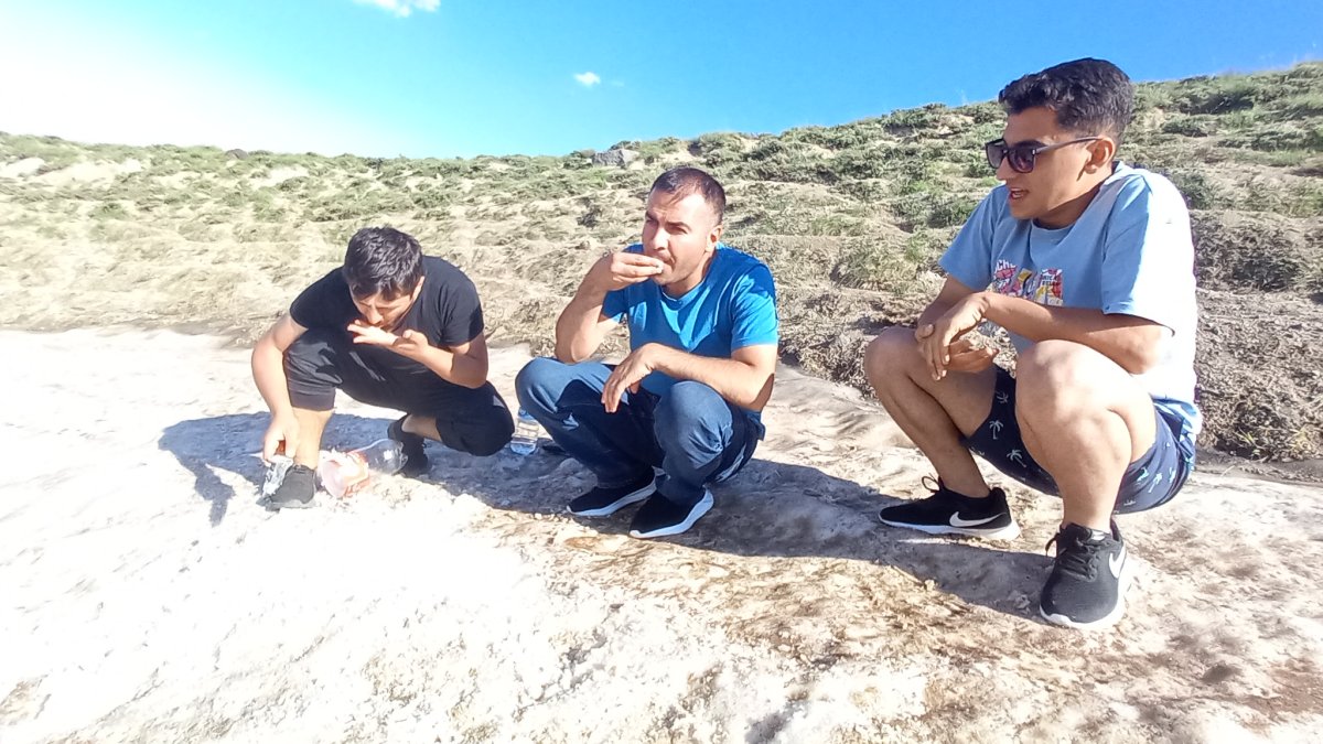 Yaz ortasında kar keyfi