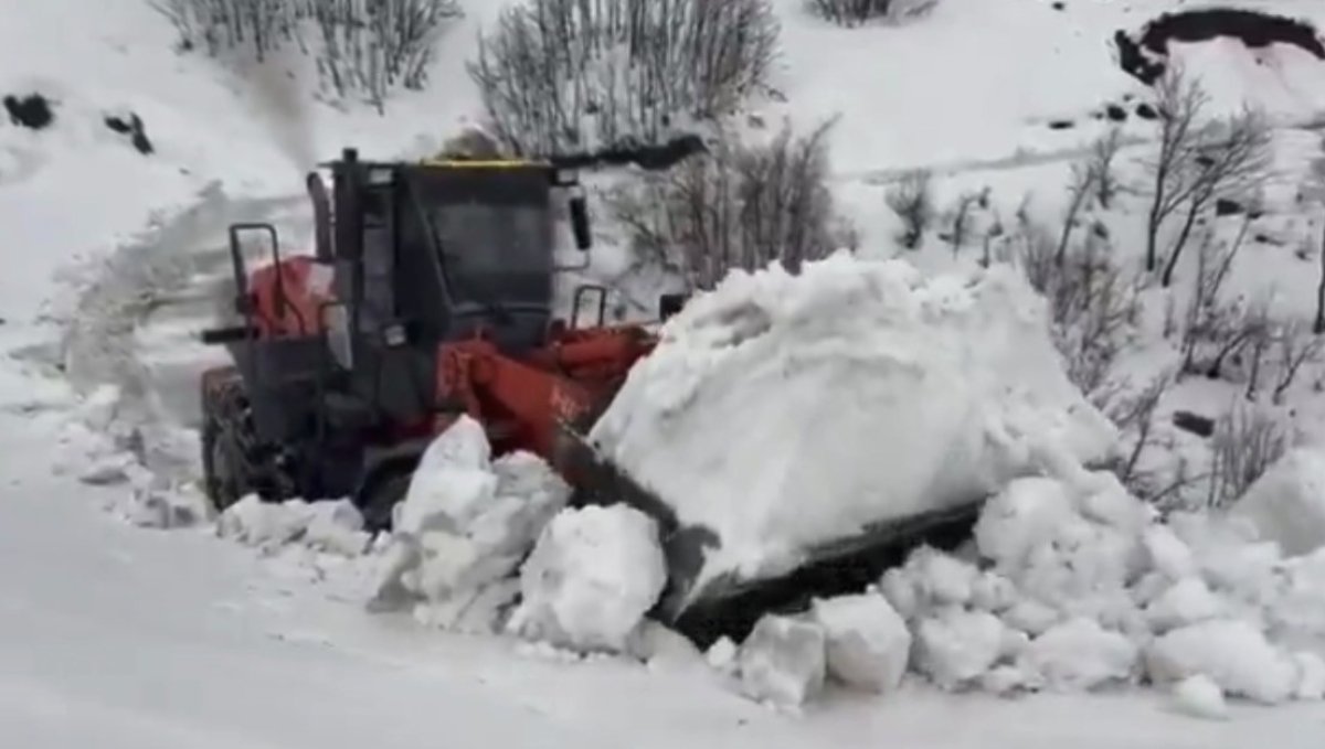 Yedisu'da kar kalınlığı 1 metreyi aştı, ekiplerin mücadelesi sürüyor