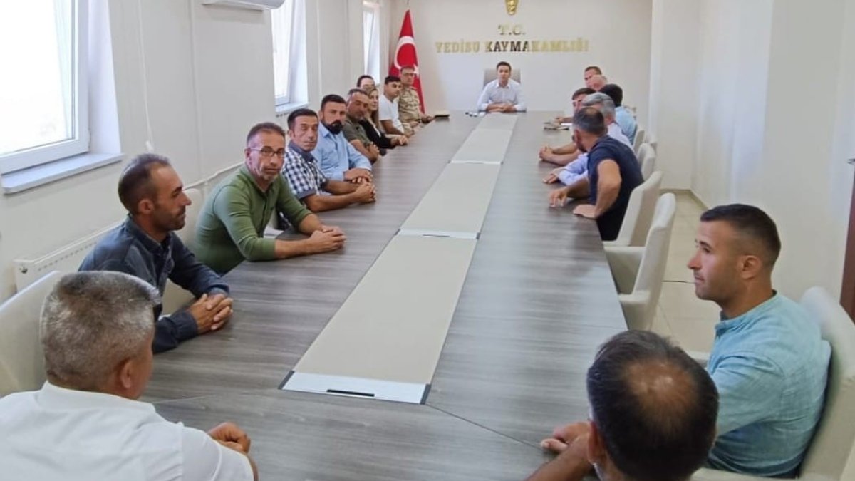 Yedisu'da KKKA toplantısı yapıldı