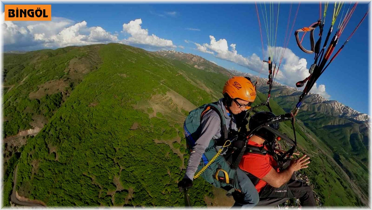 Yedisu'da yamaç paraşütü etkinliği