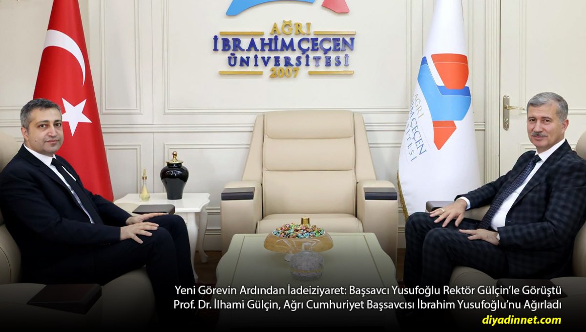 Yeni Görevin Ardından İadeiziyaret: Başsavcı Yusufoğlu Rektör Gülçin'le Görüştü