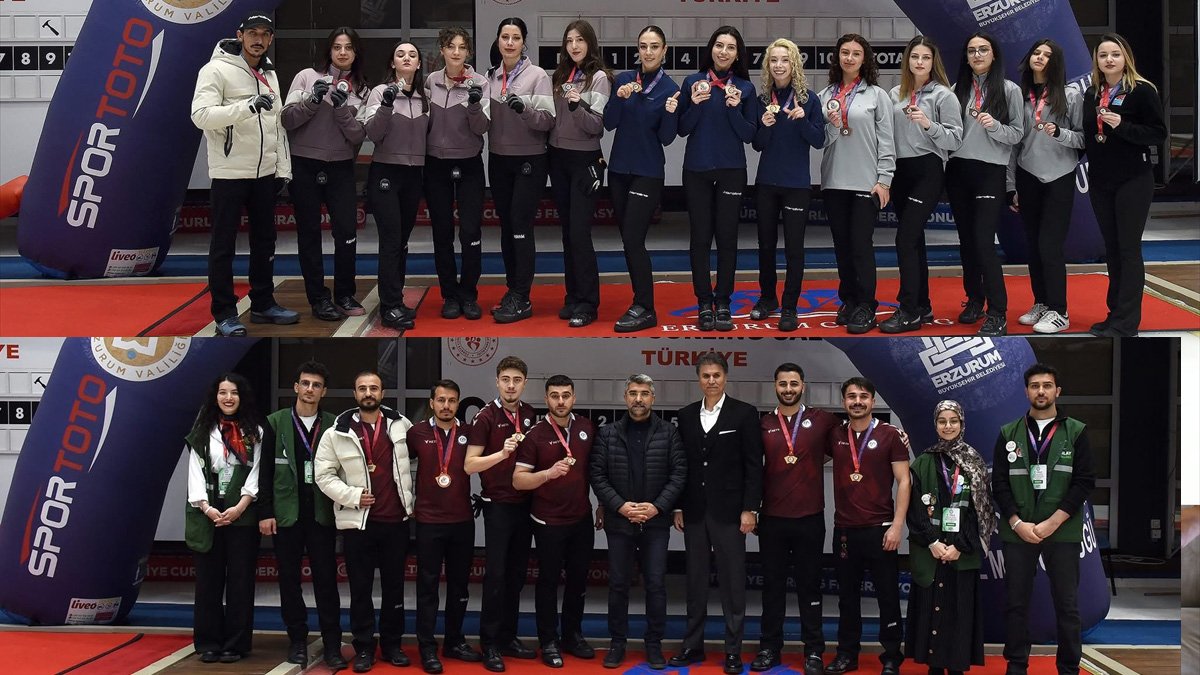 Yeşilay Curling Süper Lig'de şampiyonlar Erzurum'dan çıktı