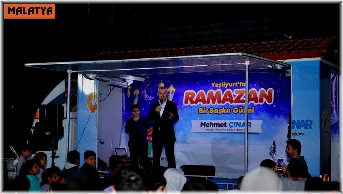 Yeşilşyurt'ta çocuklar için ramazan eğlencesi