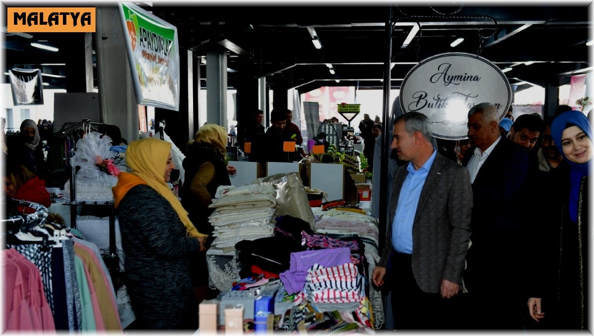 Yeşilyurt 3. Alış Veriş fuarında kadınların el emekleri sergilendi