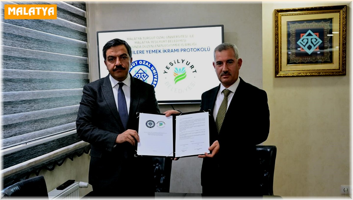Yeşilyurt Belediyesi ile MTÜ, öğrencilere ücretsiz yemek protokolü imzaladı