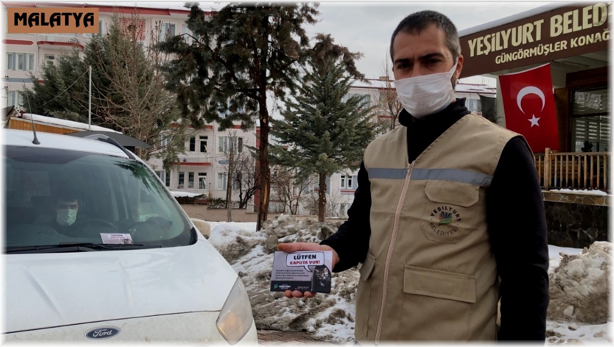 Yeşilyurt Belediyesi'nden 'lütfen kaputa vur' çağrısı
