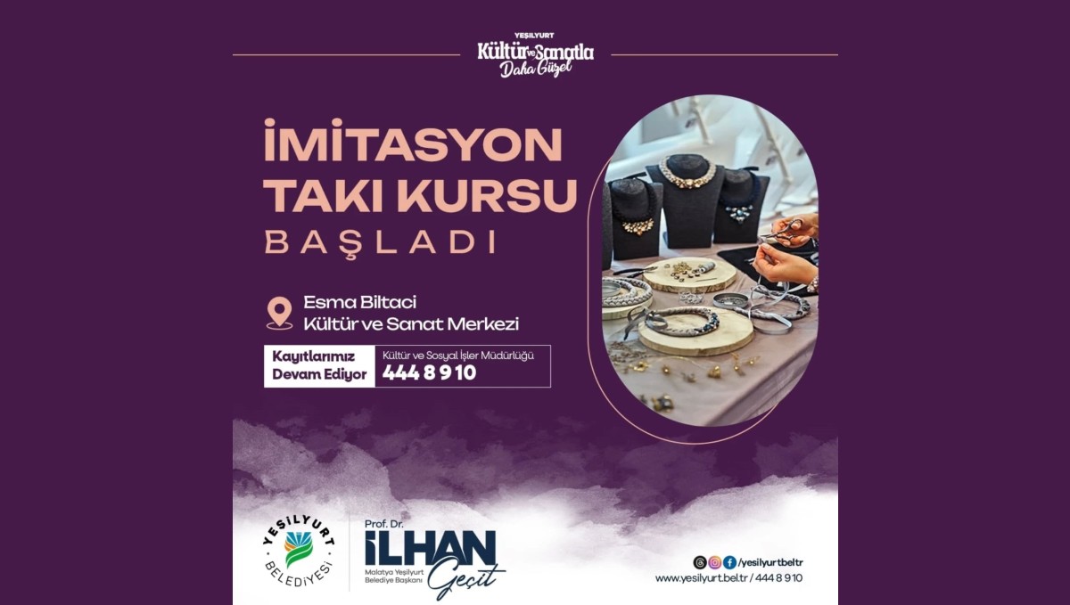 Yeşilyurt Belediyesi yeni meslek edindirme kursları açtı