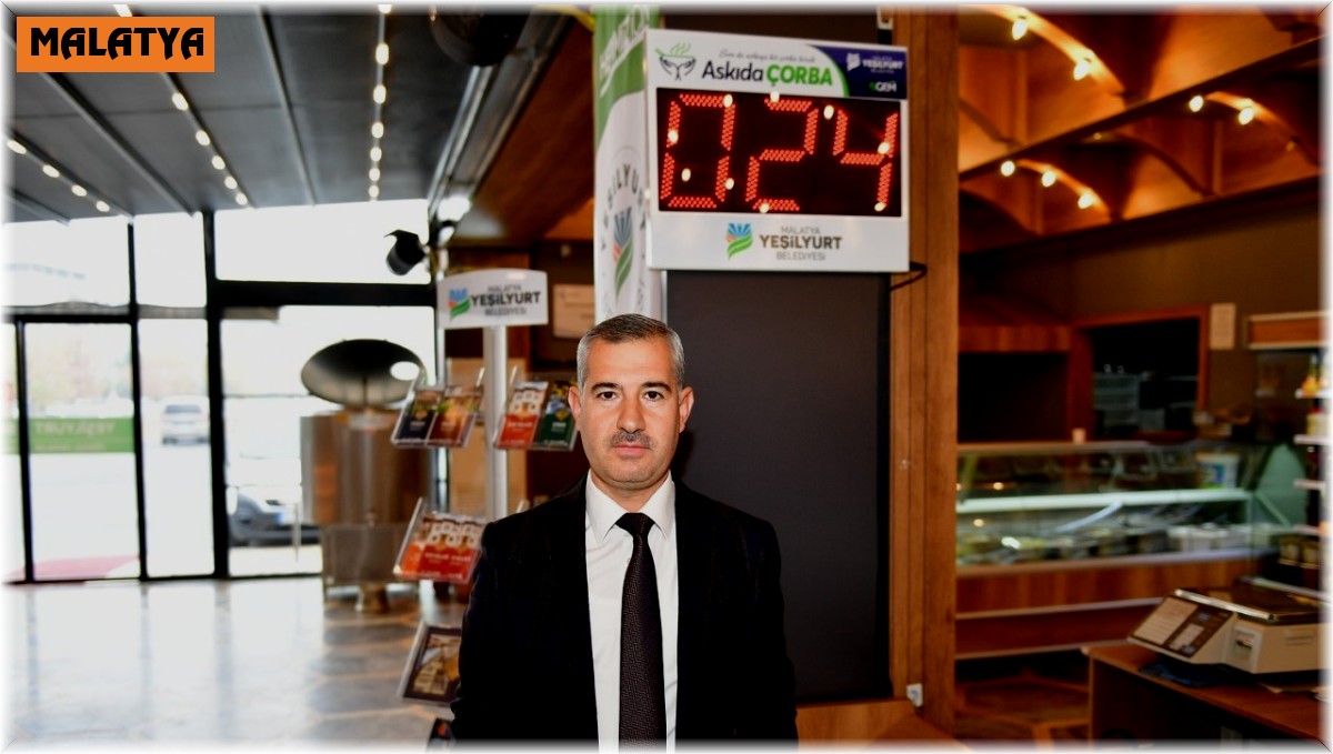 Yeşilyurt'ta "askıda çorba" projesi başlatıldı.